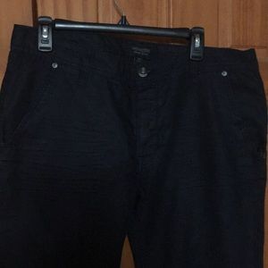 NWT dark wash / blk denim